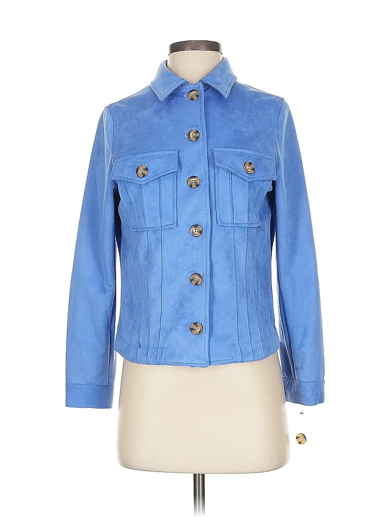 Skye's The Limit Denim Jacket In Blue