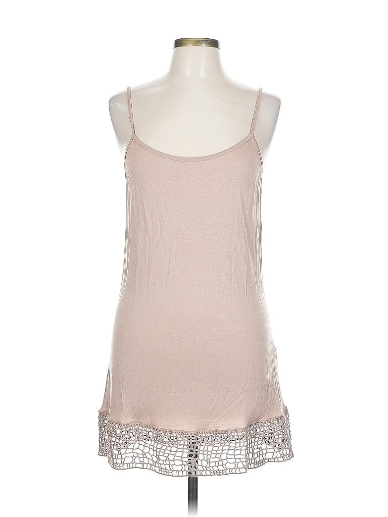 Pre-owned Monoreno Tank Top Tan Strapless Neckline Tops In Brown