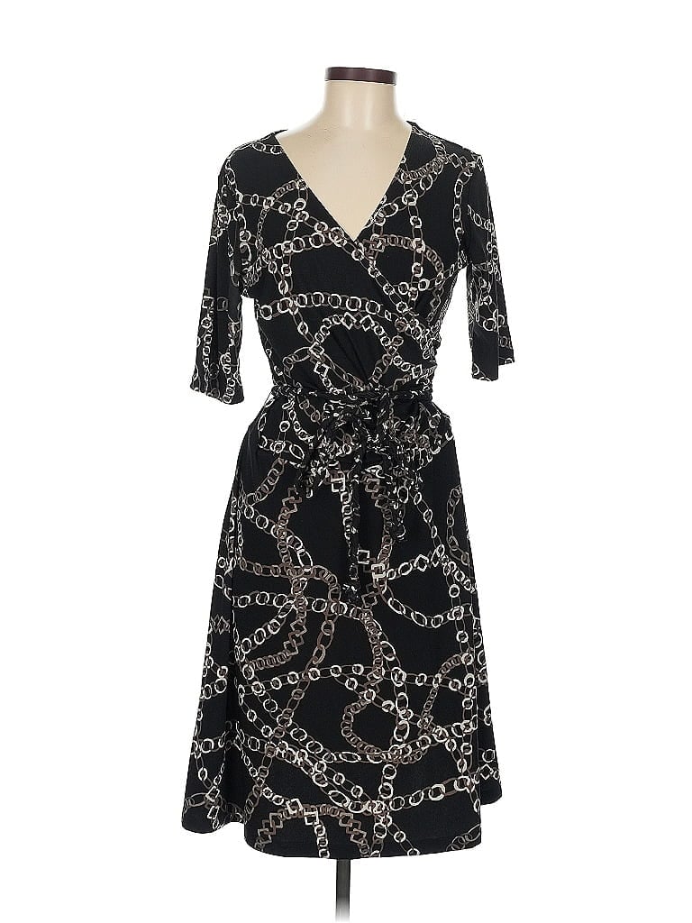 Pre-owned Daisy Fuentes Cocktail Dress In Black