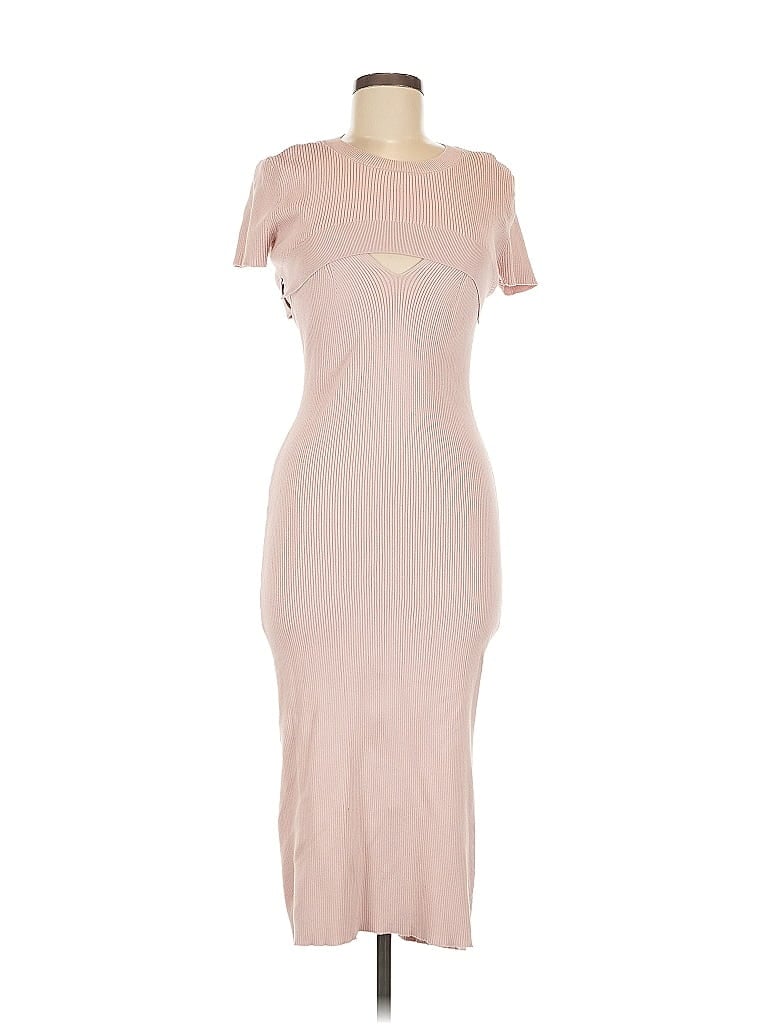 Pre-owned Open Edit Casual Dress In Brown