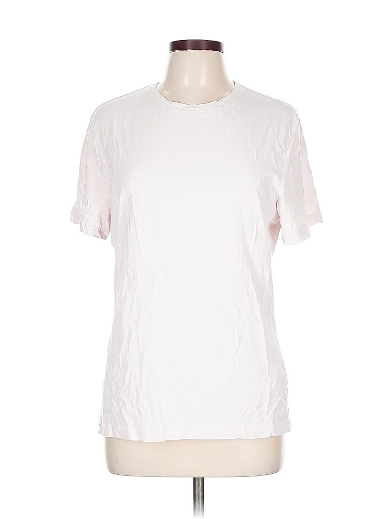 Pre-owned H&m Short Sleeve T-shirt In White