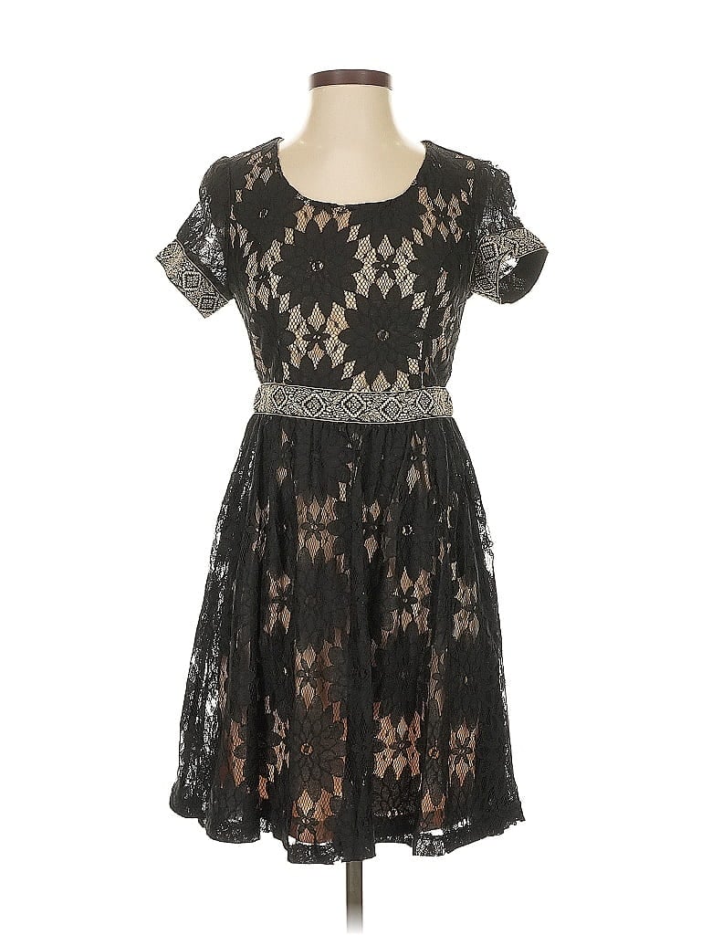 Pre-owned Soieblu Cocktail Dress In Black