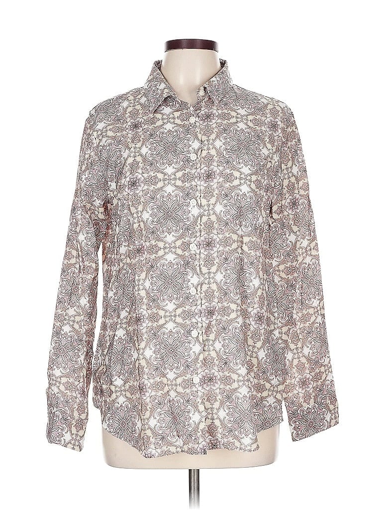 Click to view more detailed imagery on our partner's website Pre-owned Van Heusen Long Sleeve Button Down Shirt In Silver