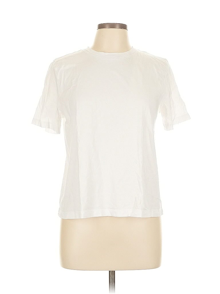 Pre-owned Zara Short Sleeve T-shirt In White