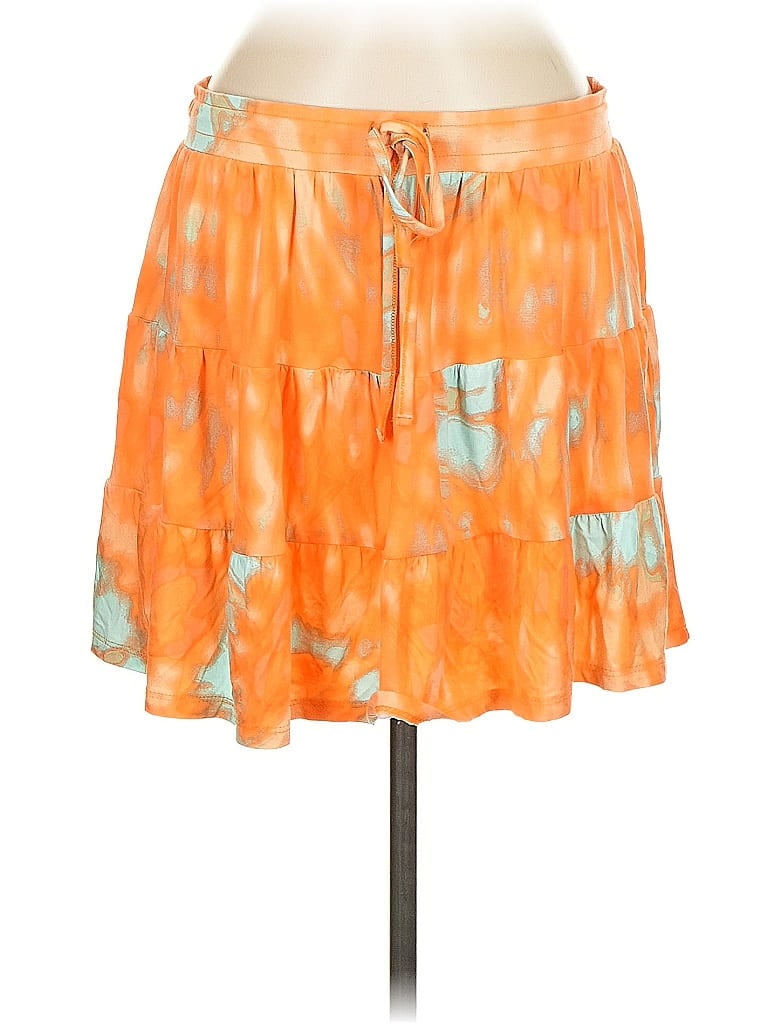 Pre-owned Lularoe Casual Skirt In Orange