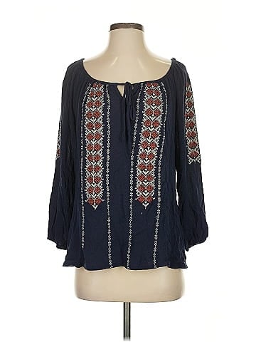 Solitaire 3/4 Sleeve Blouse (view 1)