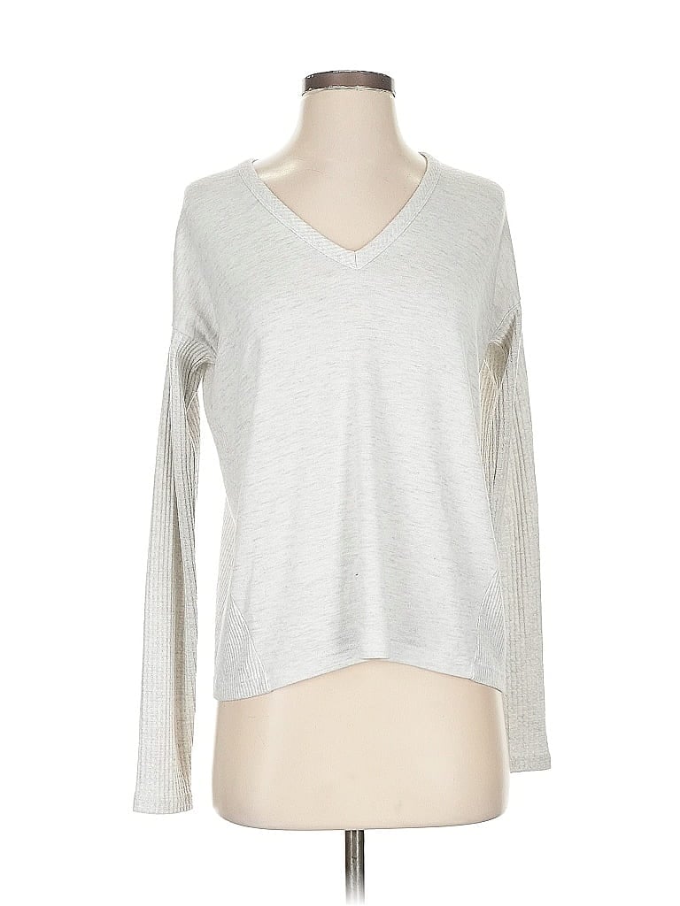 Pre-owned Rag & Bone Long Sleeve T-shirt In Silver