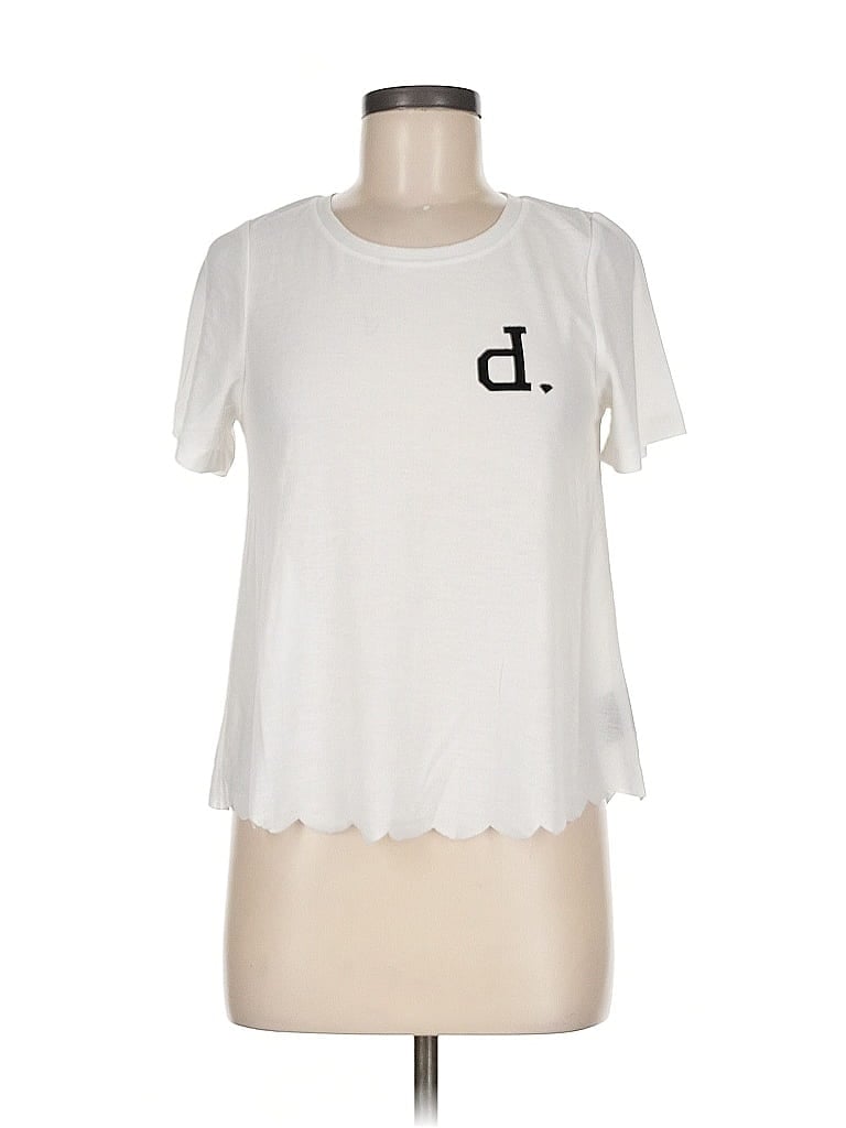 Diamond Supply Co. Short Sleeve Top White Crew Neck Tops In Red