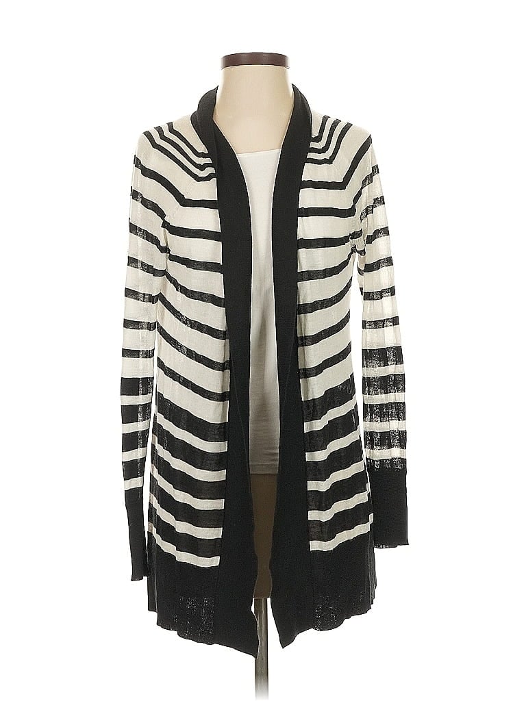 Pre-owned Ann Taylor Loft Cardigan Sweater In White