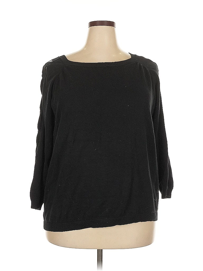 Pre-owned Assorted Brands Pullover Sweater In Black