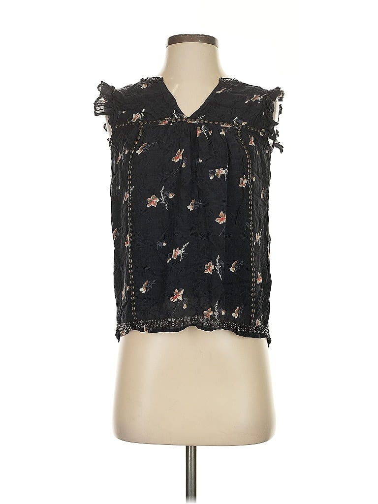 Pre-owned Joie Sleeveless Blouse In Black