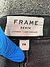 FRAME Denim Chevron-herringbone Black Jeans Size 28 waist - photo 6