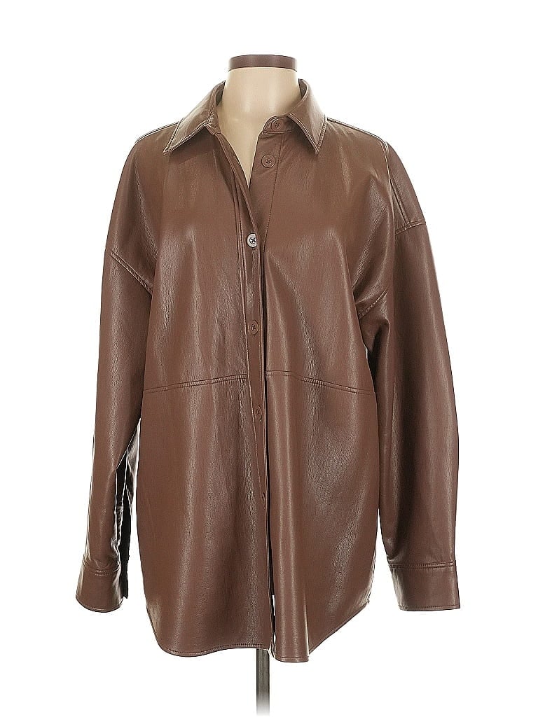Pre-owned Babaton Coat In Brown