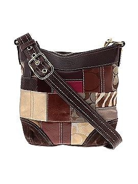 Fossil Plaid Green Blue Crossbody Bag One size