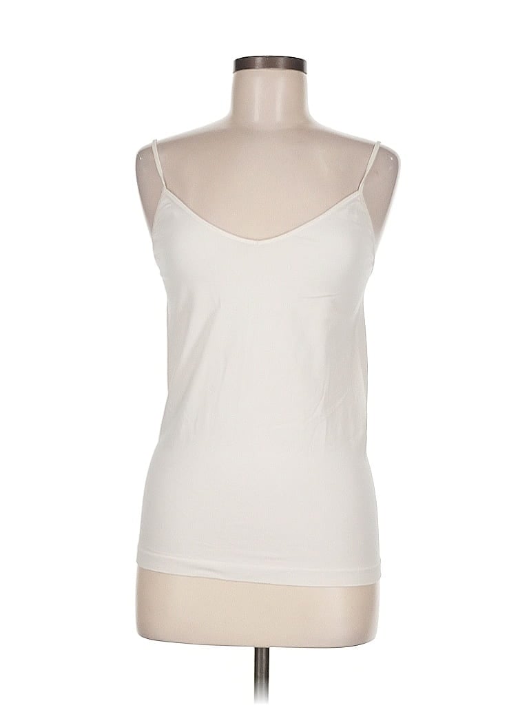 Pre-owned Unbranded Tank Top Ivory Strapless Neckline Tops In White