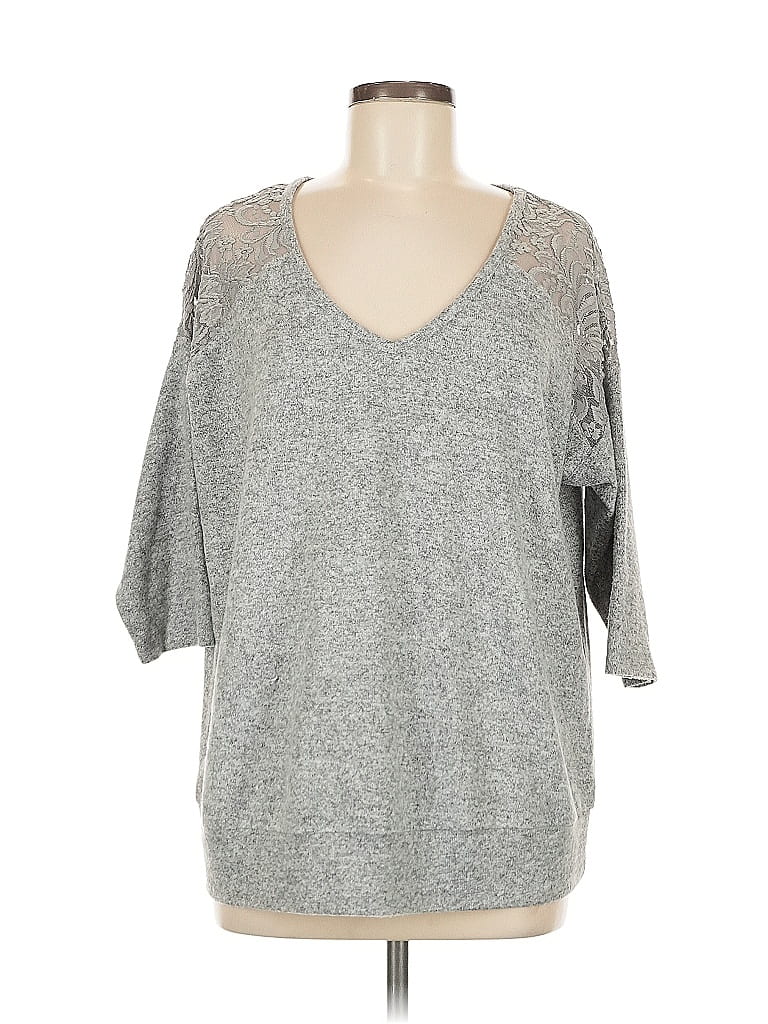 Pre-owned Torrid Pullover Sweater In Gray