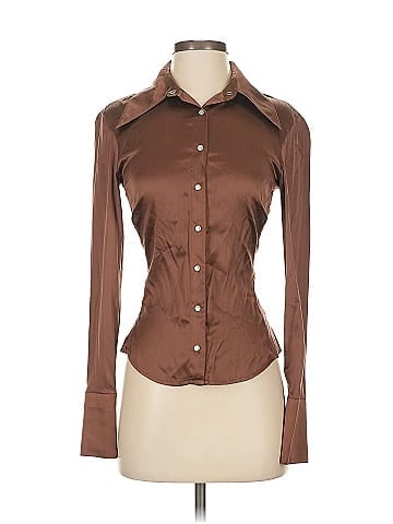 Cache Long Sleeve Silk Top (view 1)