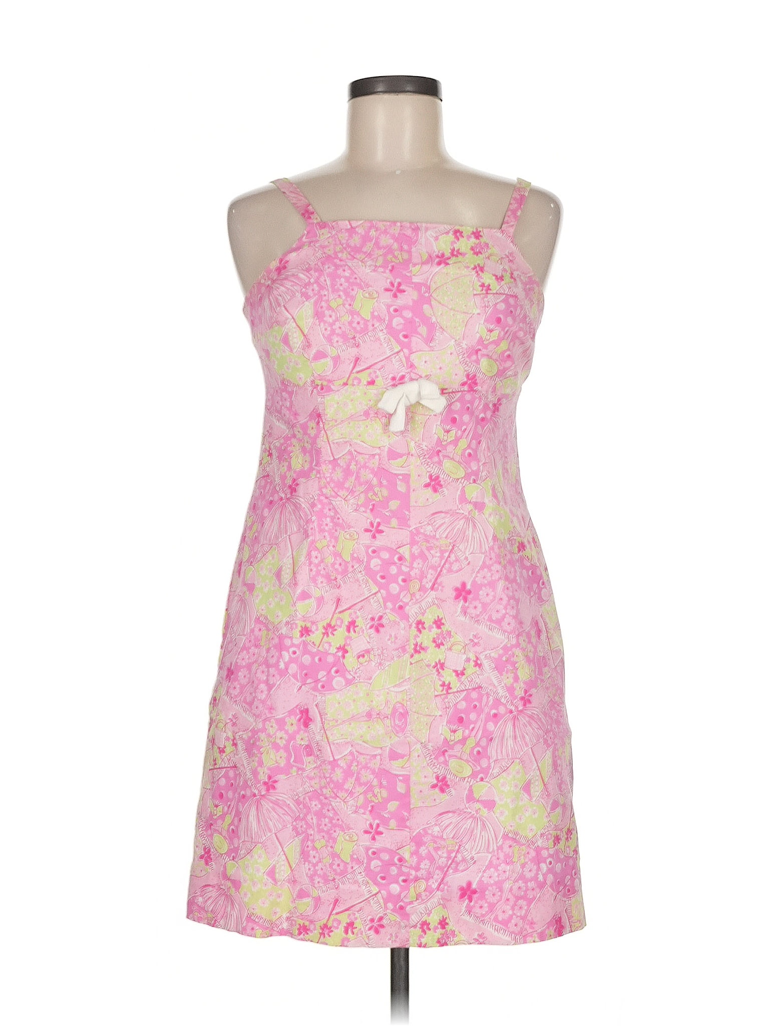 Lilly Pulitzer Paisley Pink Cocktail Dress Size 8