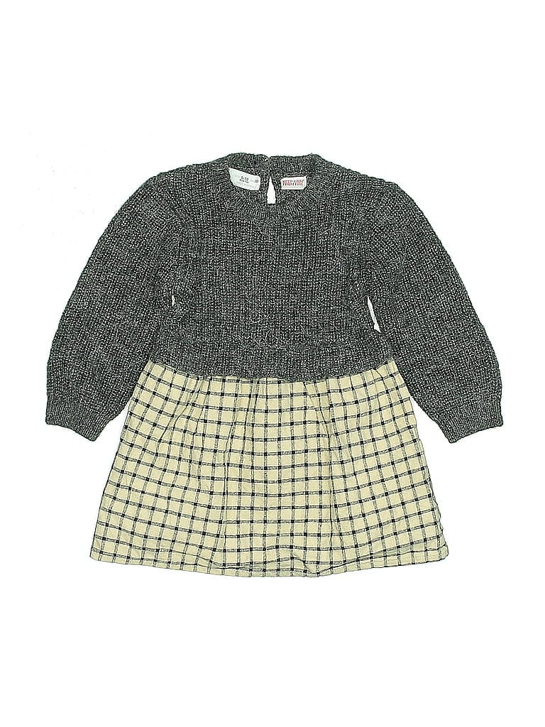 Pre-owned Zara Kids' Dress In Gray
