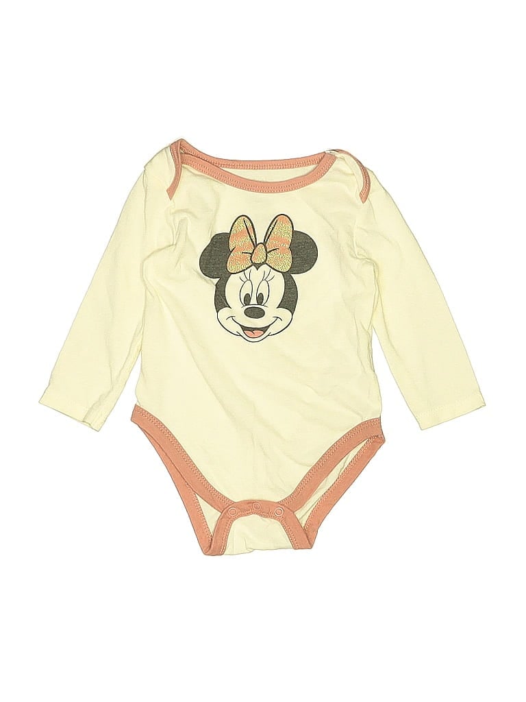 Click to view more detailed imagery on our partner's website Pre-owned Disney Baby Babies' Long Sleeve Onesie In White