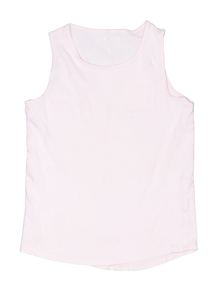 Click to view more detailed imagery on our partner's website Pre-owned Crewcuts Outlet Kids' Sleeveless T-shirt In Pink