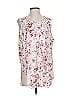 DKNY 100% Polyester White Pink Sleeveless Blouse Size P (petite) - photo 1