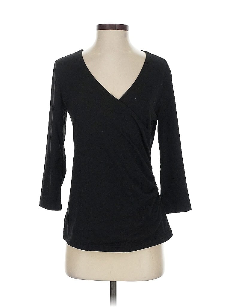 NEW DIRECTIONS Pre-owned 3/4 Sleeve T-shirt In Black