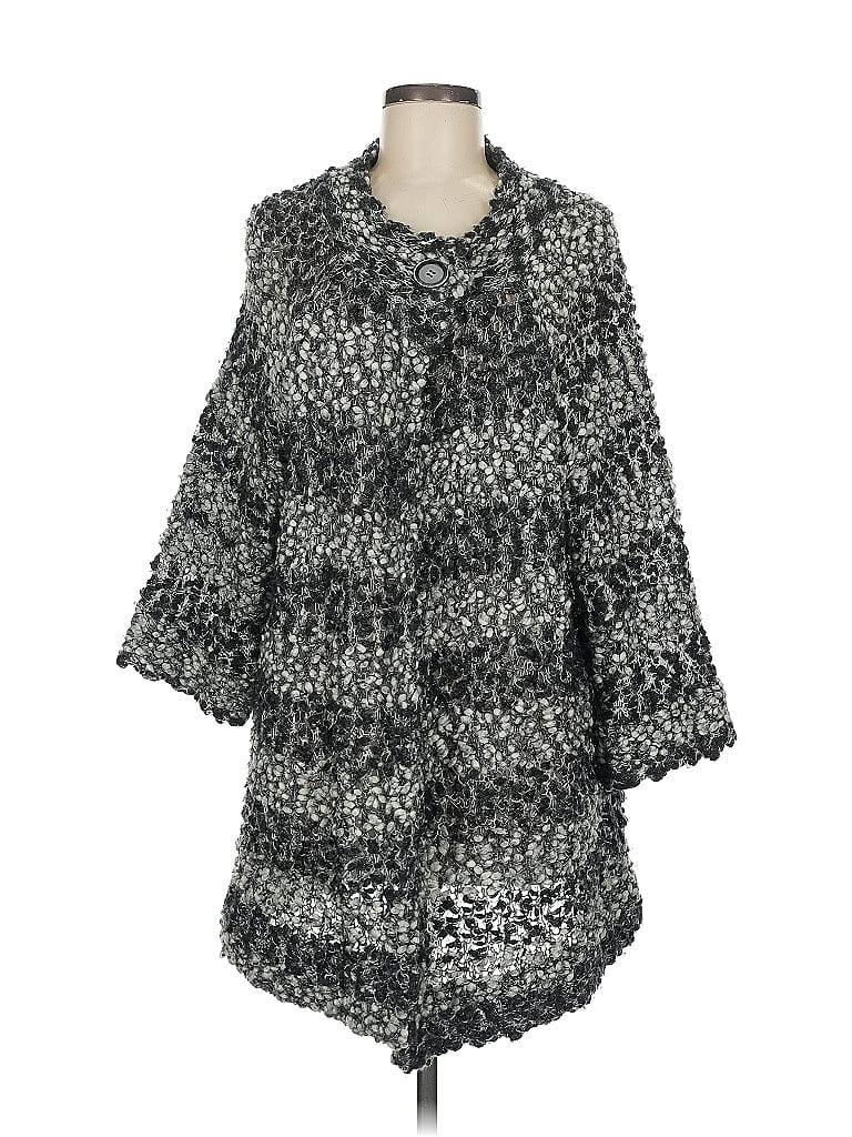 Pre-owned Jones New York Collection Cardigan Sweater In Black