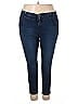 Curve Appeal Solid Blue Jeggings Size 20 - photo 1