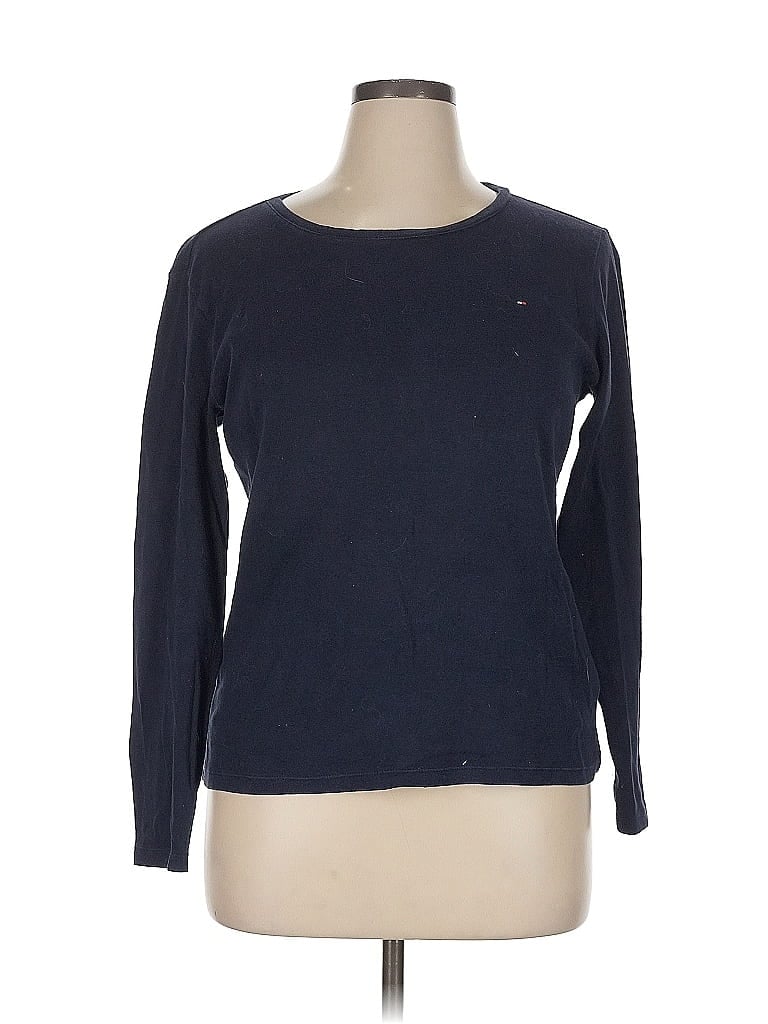 Pre-owned Tommy Hilfiger Long Sleeve T-shirt In Blue