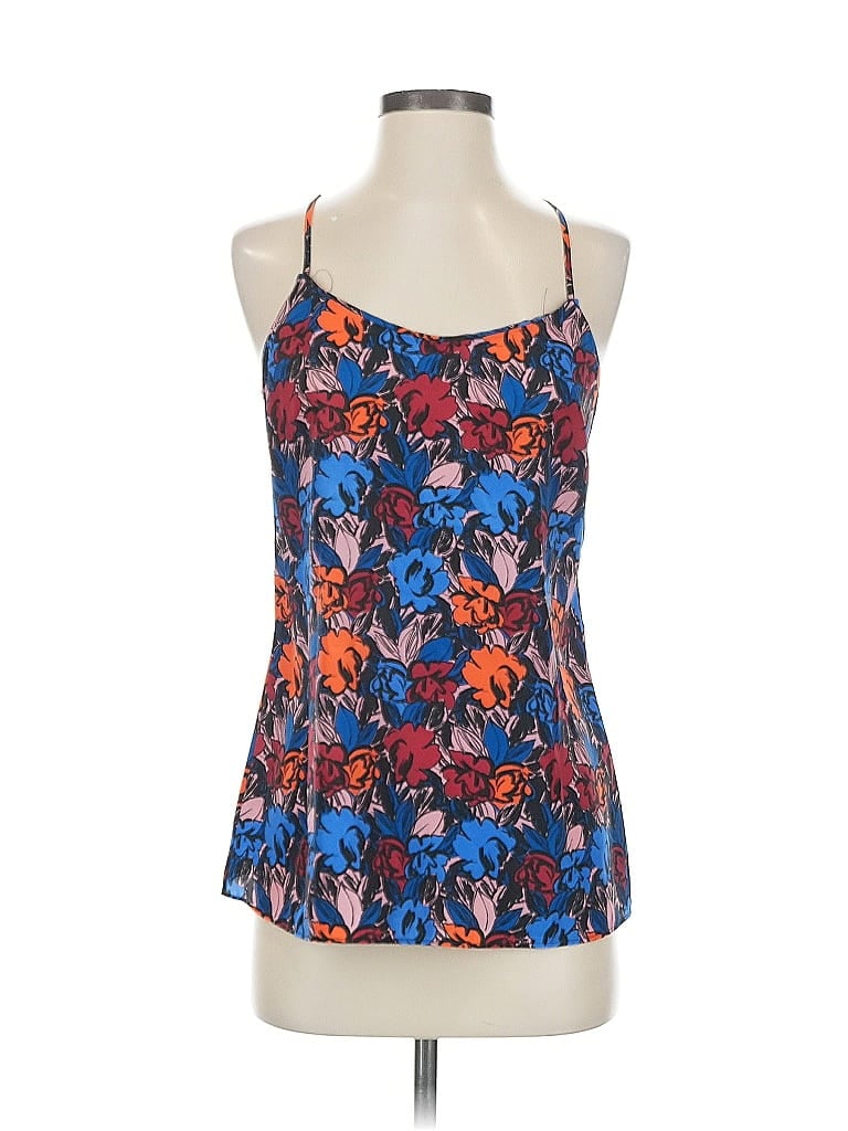 Pre-owned J.crew Factory Store Tank Top Blue Halter Neckline Tops