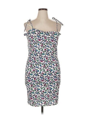 For Love & Lemons Floral White Casual Dress Size S