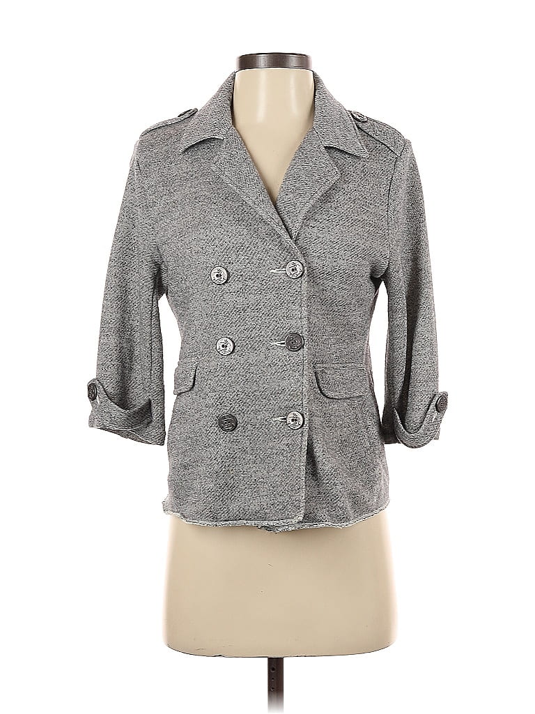 Pre-owned Cabi Blazer Jacket In Gray