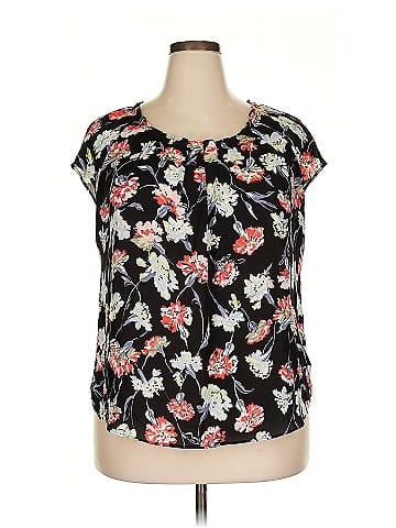 LC Lauren Conrad Short Sleeve Blouse (view 1)