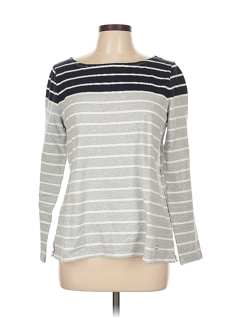 Pre-owned Talbots 3/4 Sleeve T-shirt In Gray