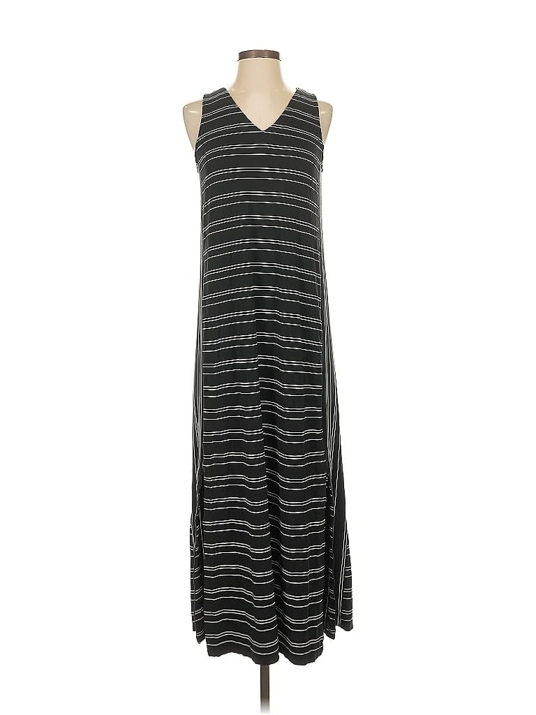 Pre-owned Jjill Casual Dress In Gray