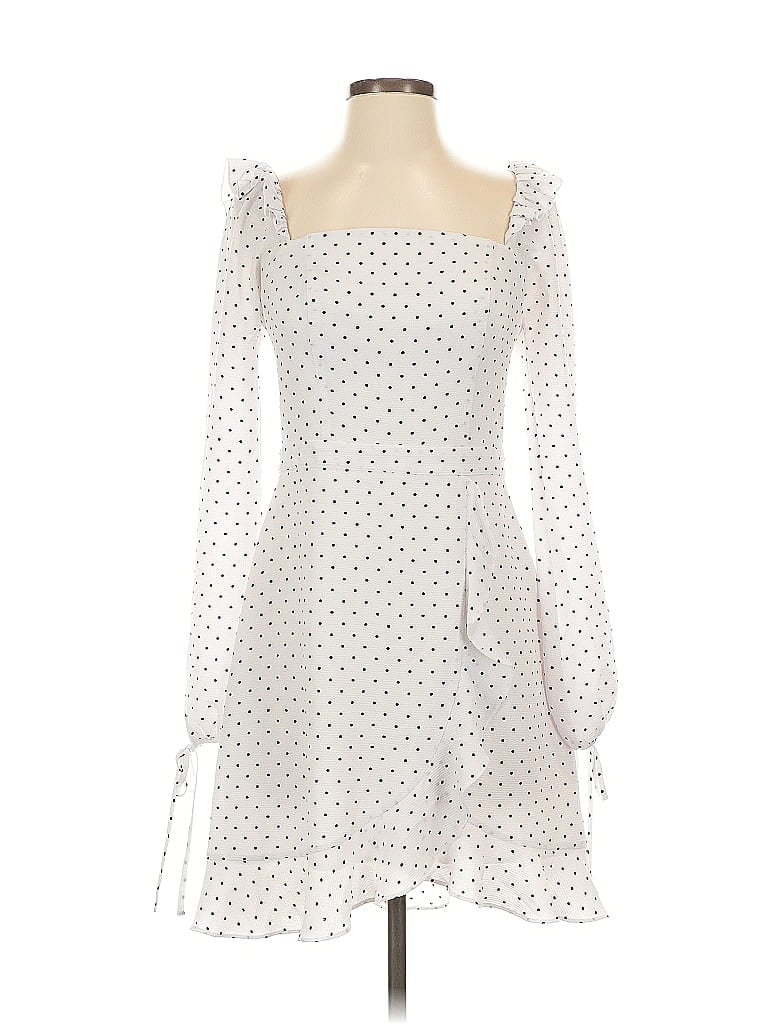 Pre-owned Ali & Jay Cocktail Dress In White