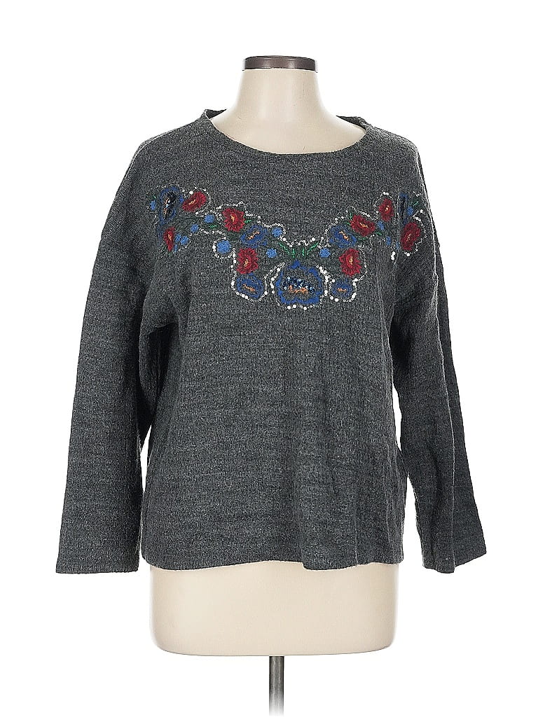 Pre-owned Zara W&b Collection Pullover Sweater In Gray