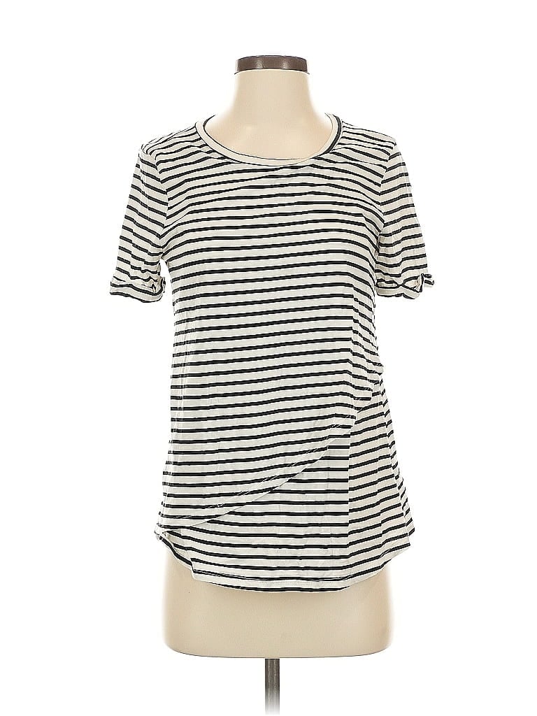 Pre-owned H&m Short Sleeve T-shirt In White