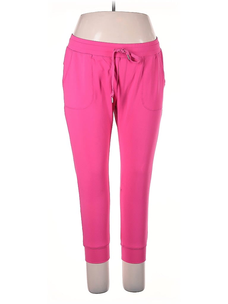 Pre-owned Zyia Active Casual Pants In Pink