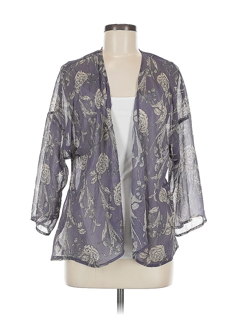 Pre-owned Xhilaration Kimono In Gray