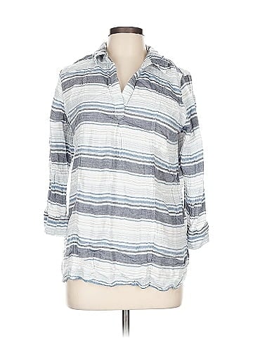 Natural Reflections 3/4 Sleeve Button-Down Shirt (view 1)