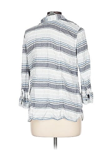 Natural Reflections 3/4 Sleeve Button-Down Shirt (view 2)