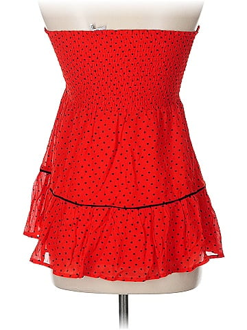 Ganni 100% Viscose Red Tube Top Size EU 38 / US 8