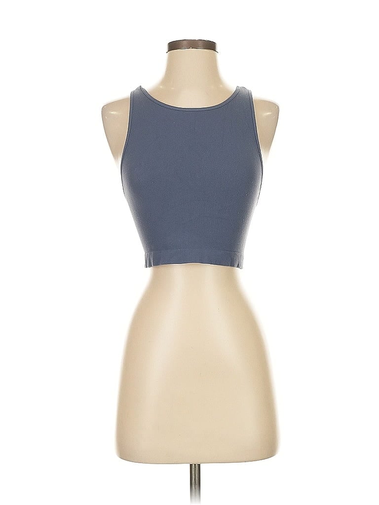 Pre-owned Intimately By Free People Tank Top Blue Strapless Neckline Tops