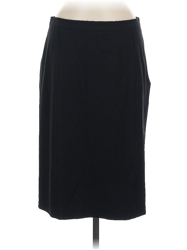 Pre-owned Armani Collezioni Wool Skirt In Black