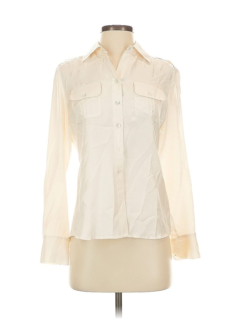 Click to view more detailed imagery on our partner's website Pre-owned Banana Republic Long Sleeve Blouse In White