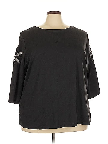 Bob Mackie 3/4 Sleeve Top (view 1)