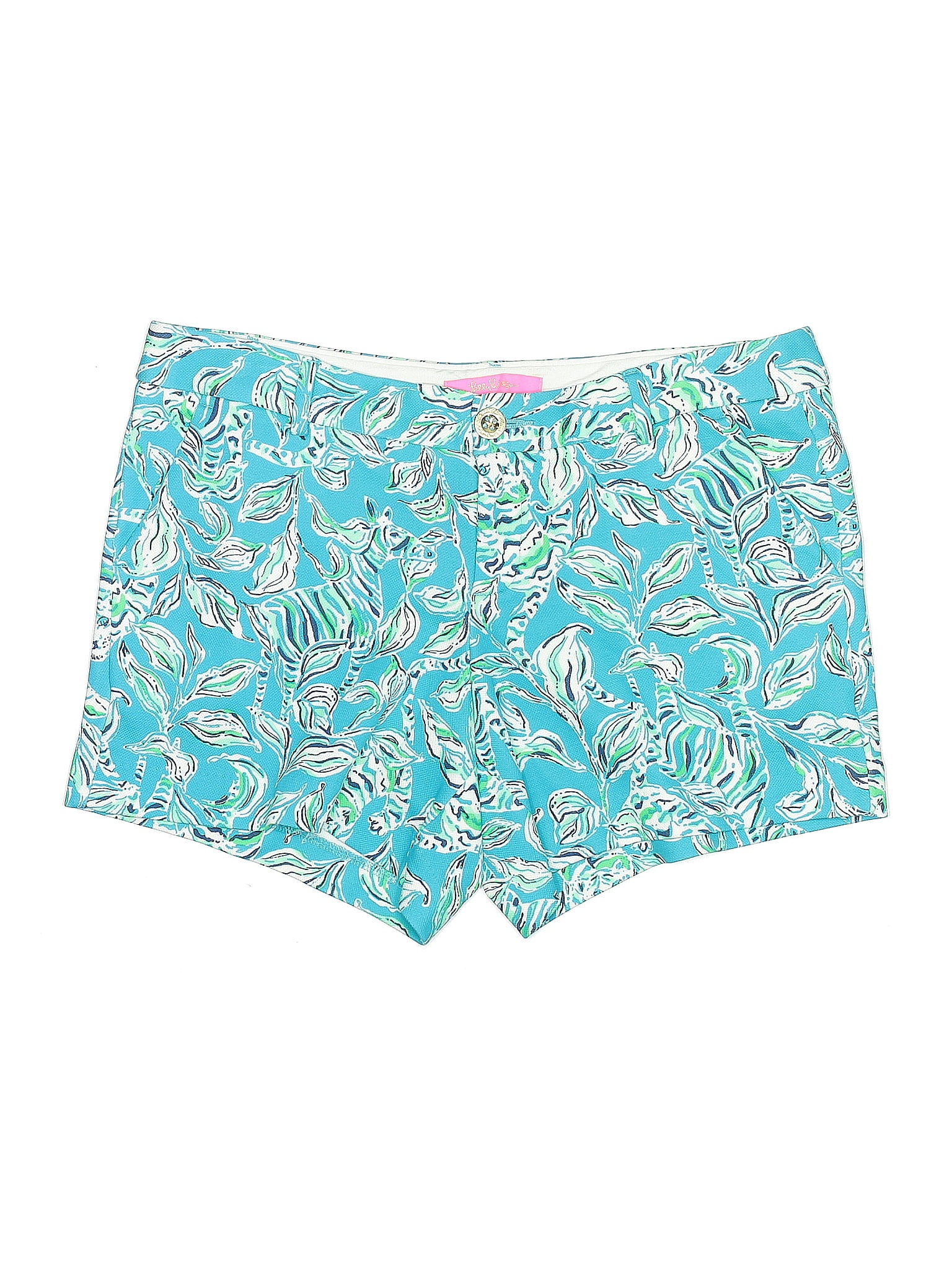 Lilly Pulitzer Paisley Blue Shorts Size 8
