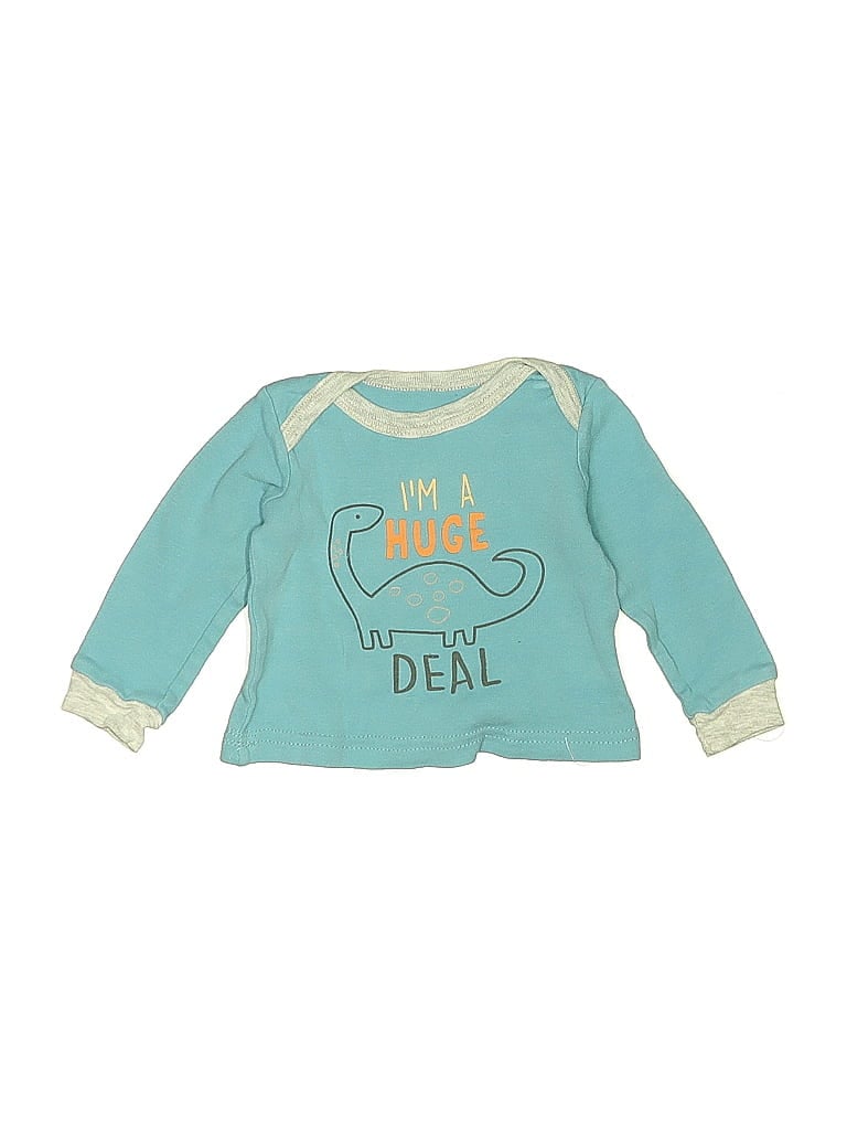 Pre-owned Duck Duck Goose Babies' Long Sleeve T-shirt In Blue